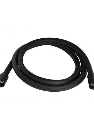 Шланг для ручного душа qtap hadice 1600 мм прямоугольный qthadpvcsq160b black matt