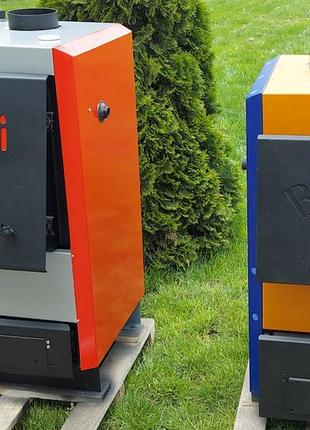 Котел твердопаливний сталевий dani beaver pro 45 квт з верхнім виходом димохода