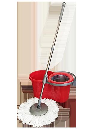 Набор для уборки planet spin mop mini 14 л красный