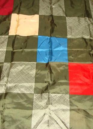 Платок pierre cardin оригинал шелк винтаж принт геометрия 85х86 косынка