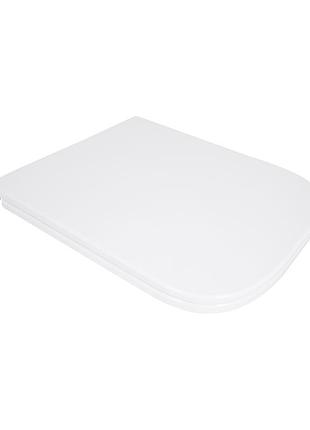 Сиденье для унитаза qtap (gemini 490) 428x344x37,5 мм, white, с микролифтом, slim duroplast, quick release qtsc179w49385
