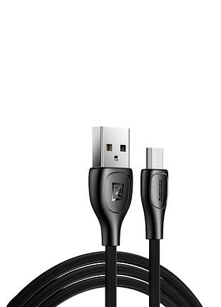 Кабель remax lesu pro usb 2.0 to microusb 2.1a 1m черный (rc-160m-b)