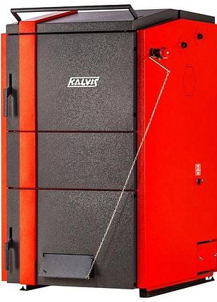 Шахтный котел длительного горения kalvis 2-40n с фронтальной и верхней загрузкой сталь 6мм