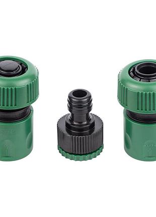 Набор коннекторов 1/2" + адаптер в/с 1/2"×3/4" для шланга 3/4" (abs) grad (5016165)