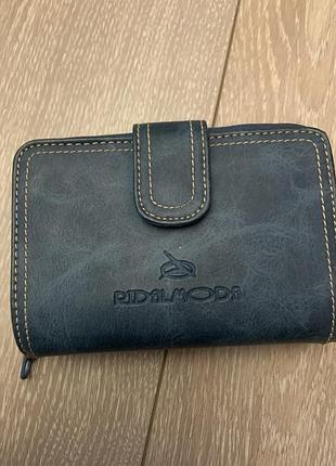 Стильний та місткий синій гаманець pidalmoda
