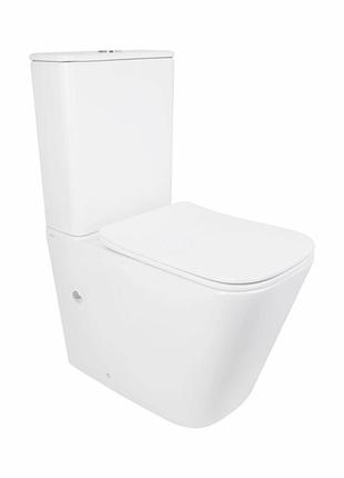 Унитаз напольный qtap tern ultra quiet безободковый с сиденьем soft-close qt17226003aw white