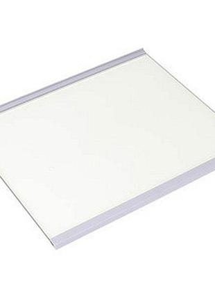 Полка левого отделения для холодильника двухкамерного gorenje 889120 300x255mm (стеклянная, с обрамлением)