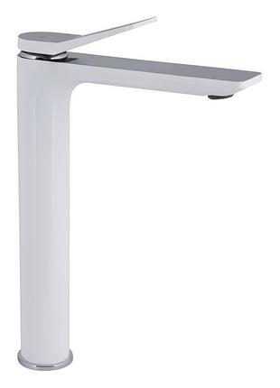Змішувач для раковини qtap presto високий qtpre269crw45577 chrome/white