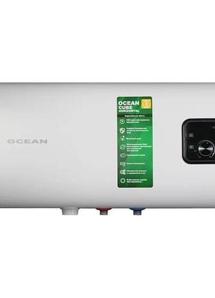 Электрический бойлер горизонтальный ocean cube-horizontal rzf50d-4, et+wt 50-100л