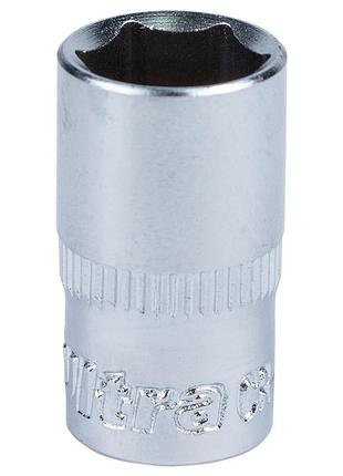 Насадка шестигранная короткая 1/4" 10мм crv ultra (6060102)