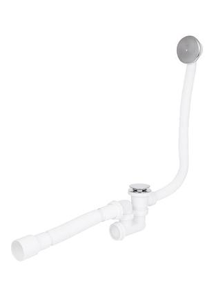 Сифон для ванни lidz (whi) 60 03 v002 02 з ревізією (вихід 50 мм)