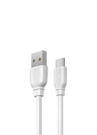 Кабель remax suji pro usb 2.0 to type-c 2.4a 1m белый (rc-138a-w)