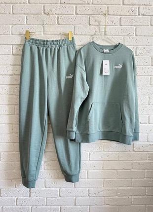 Костюм жіночий (без флісу) puma оригінал/кофта + штани ( костюм женский пума оригинал/кофта +штаны)