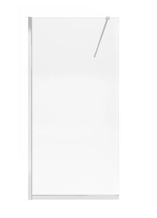 Душевая перегородка qtap walk-in standard crm201.c8 100х200 см, стекло clear 8 мм, покрытие calcless