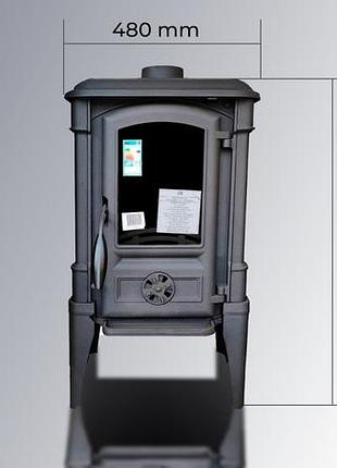 Піч-камін ferguss "a"/ фергус "а" 8,7квт 123кг 480x820x384мм