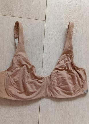 Базовый бюстгальтер бежевый бюст коттоновый лиф intimissimi 75c 70d