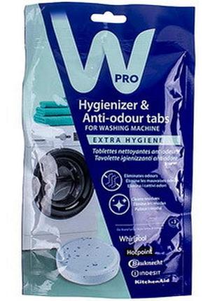 Таблетки для удаления плохого запаха afr300 из стиральной машины wpro-whirlpool 480181700998