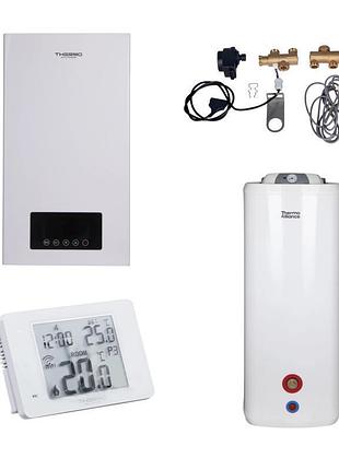 Комплексное решение thermo alliance для котельной: электрический котел 12 квт + комплект бойлера + комбинированный напольный