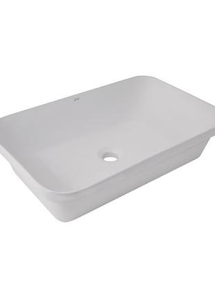 Раковина qtap scorpio 615х390х150 white qt1411k491wn