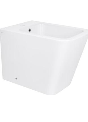 Биде напольное qtap crow 545х360х410 white qt05443370w