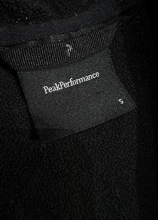 Оригінальне жіноче спортивне зип худи peak performance чорне трекінгове розмір s жіноча кофта оутдор outdoor спортивна пайта олімпійка а1 4