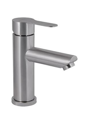 Змішувач для раковини brinex pure 001f низький nickel bripur001fnkl