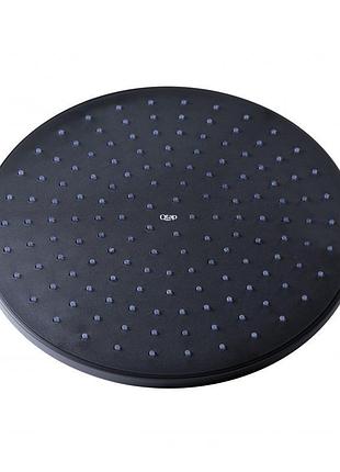 Лейка для верхнего душа qtap hlavova 230 мм округлая qthlava228o1zbb black matt