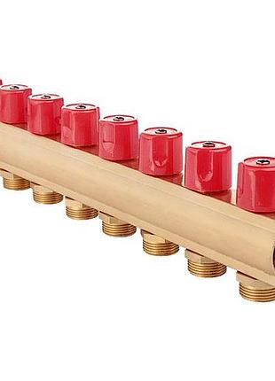 Балка колекторна fado з вентилями 1"x3/4" x8