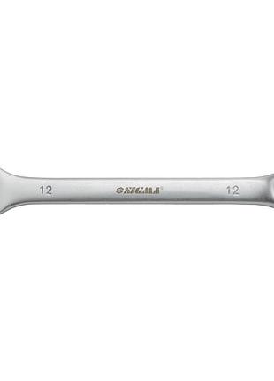 Ключ рожково-накидный 12мм crv satine с подвесом sigma (6021571)