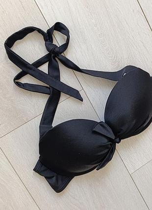 Черный верх купальника базовый бюст h&amp;m 34b 75b 70c
