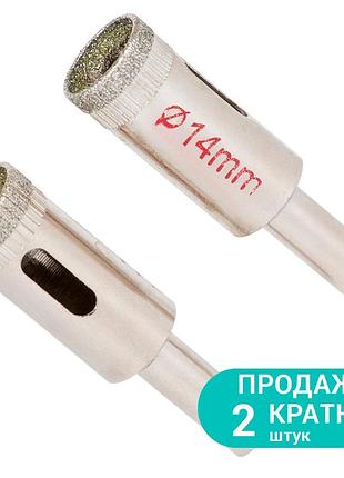 Коронки алмазные по керамике и стеклу ø14мм (кратно 2шт) sigma (1541141)