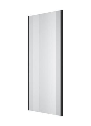 Бічна панель line pro 800мм, black matt, скло 6мм прозоре