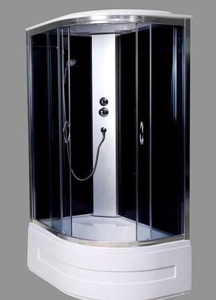Гидромассажный бокс aquastream gls 120 black левосторонний / аквастрим гидромассажная кабина бокс