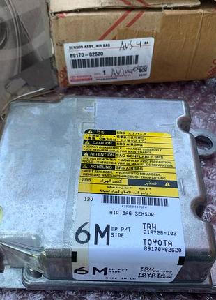 Блок управления подушками безопасности sensor assy, air bag toyota corolla 150 8917002620 оригинал б/у