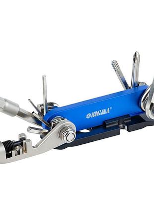 Велоключ 92мм 15в1 + лопатка монтажная sigma (4375631)