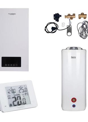 Комплексне рішення thermo alliance для котельної: електричний котел 12 квт + комплект бойлера + комбінований підлоговий