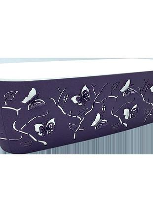 Горшок для цветов балконный 3d 7,3 л тёмно-фиолетовый