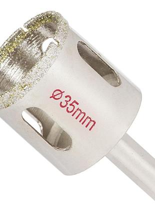 Коронка алмазная по керамике и стеклу ø35мм sigma (1541351)