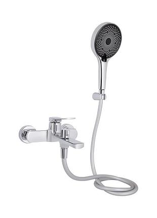 Смеситель для ванны qtap slavonice (c душевым гарнитуром) qtslv259crm48034 chrome