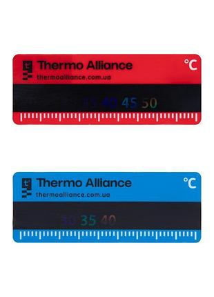 Комплект наклеек с термометром standart для коллектора (красная+синяя) tas342rb thermo alliance