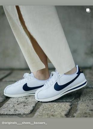 Кожаные кроссовки nike cortez