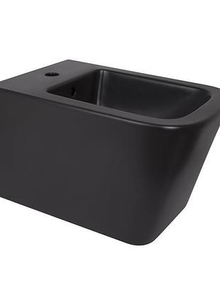 Биде подвесное qtap tern new 515x350x320 мм matt black qt17551303gmb