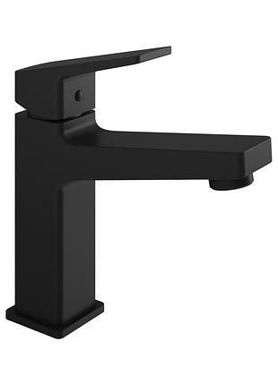 Cube змішувач для умивальника, black matt