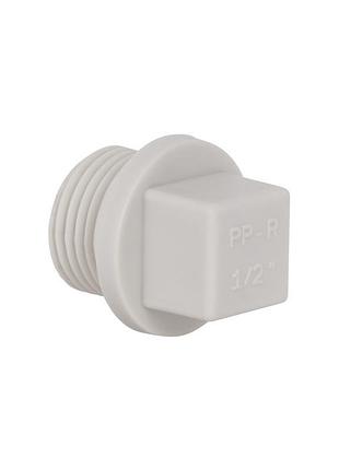 Заглушка ppr thermo alliance з різзю 20х1/2" нр