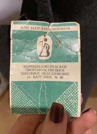Пальто винтажное советское новое шерстяное винтаж ретро5 фото
