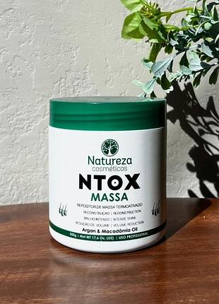 Гарячий ботoкc для волосся natureza ntox massa 500 мл