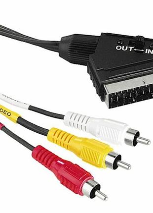 Кабелі hama scart - 3 rca 1,5м