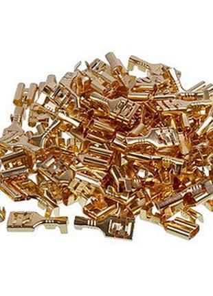 Клемма плоская faston "мама" 6mm (100 шт) для стиральной машины