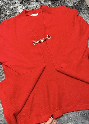 Червоний кардиган 😍 8