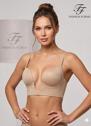 Бежевый бюстгальтер fashion forms идеальный лиф 5035